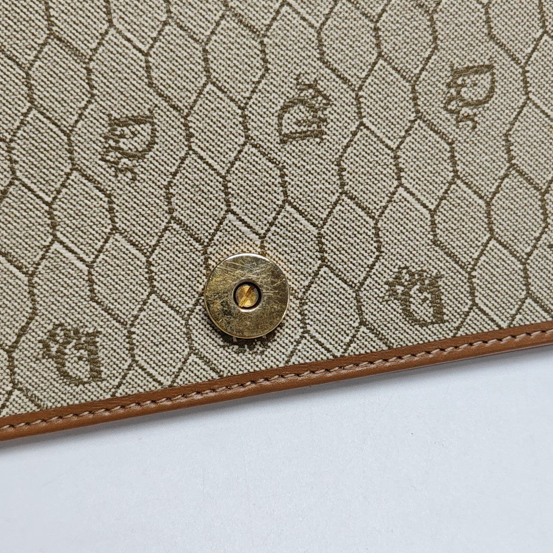 Vintage Honeycomb Coated Canvas Brown