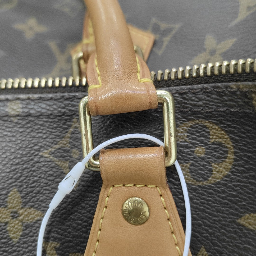 SPEEDY 30 Monogram Coated Canvas Brown
