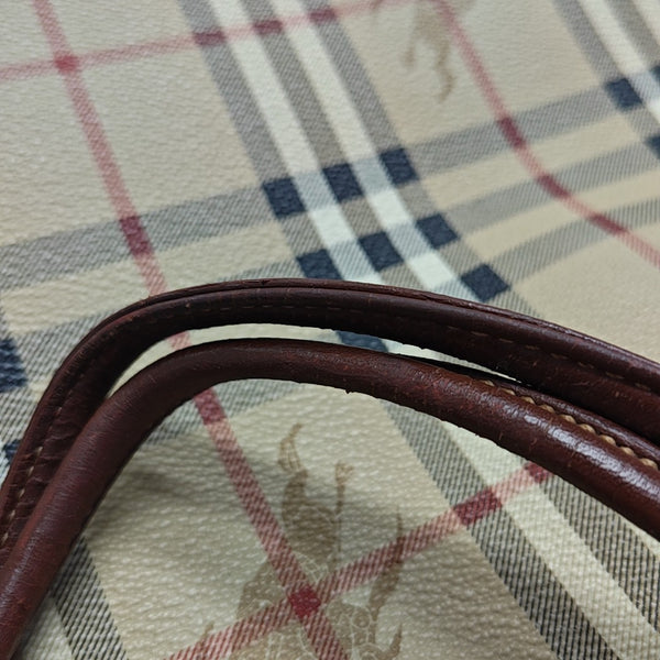 Coated Canvas Top Handle Bag Multicolor
