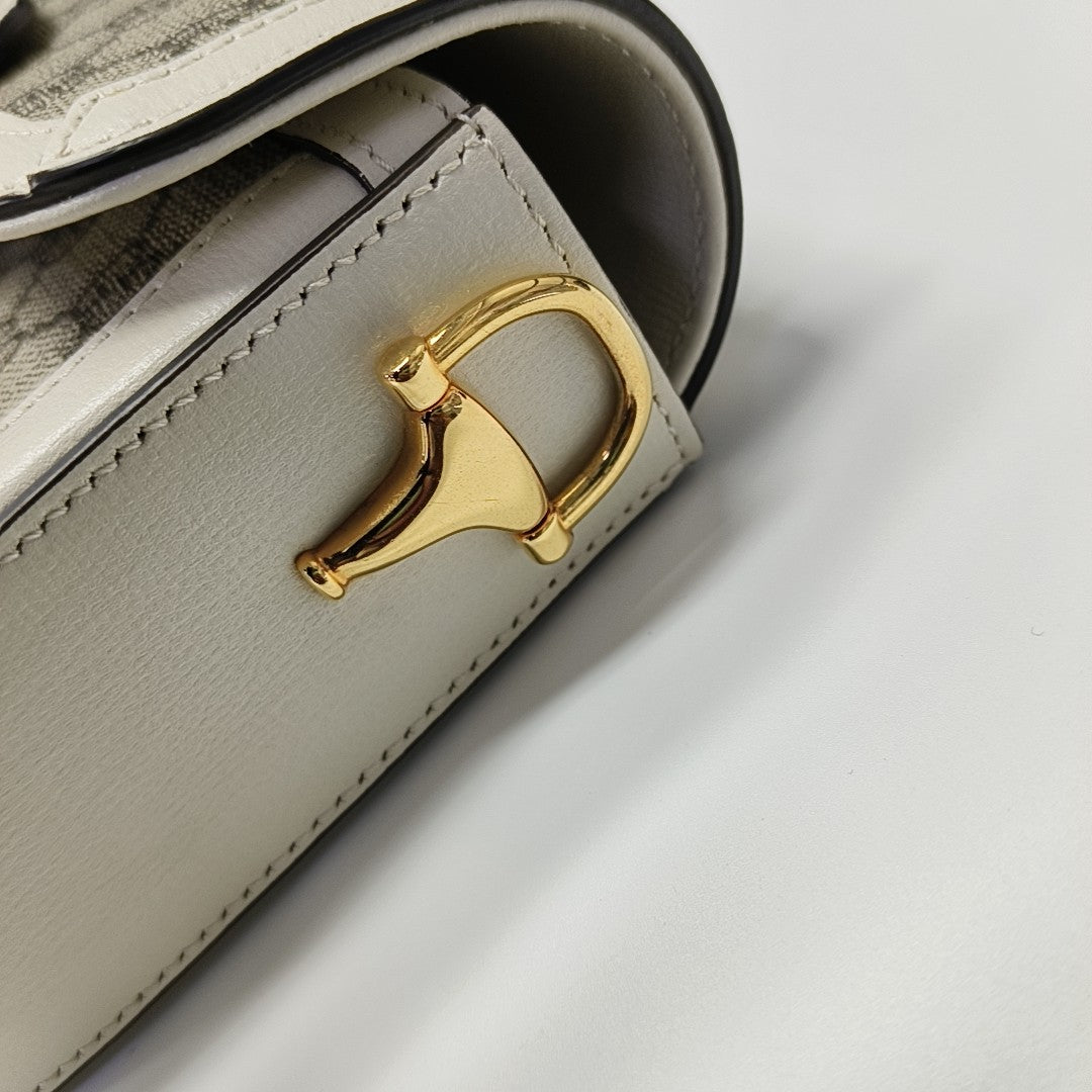Horsebit 1955 Mini Coated Canvas Beige