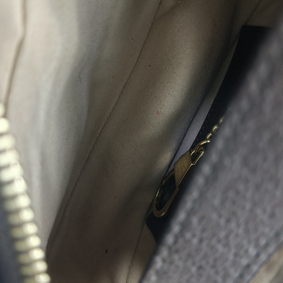 Ophidia Monogram Coated Canvas Beige