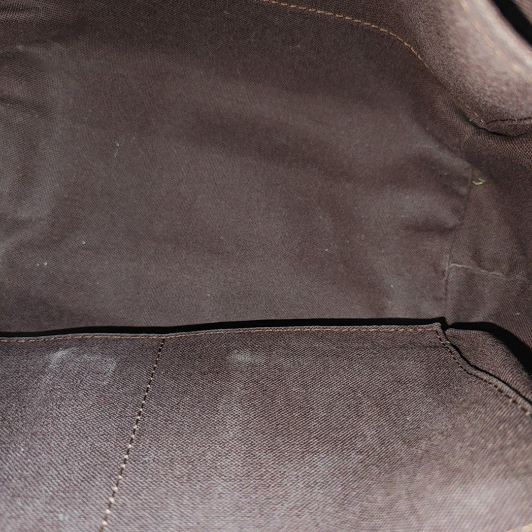 TURENNE Monogram Coated Canvas Brown