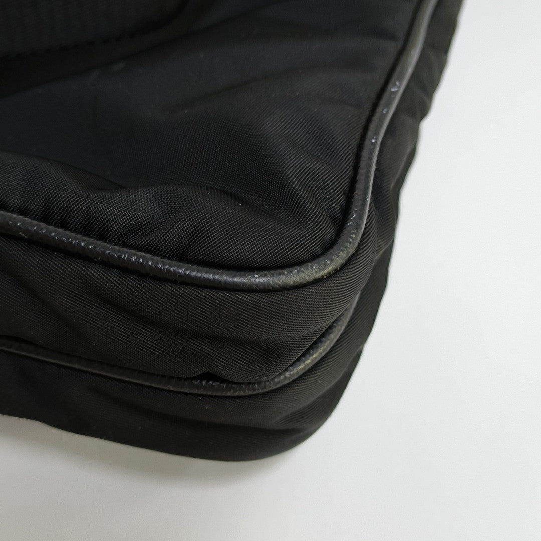 Bolso bandolera de nailon, nailon negro