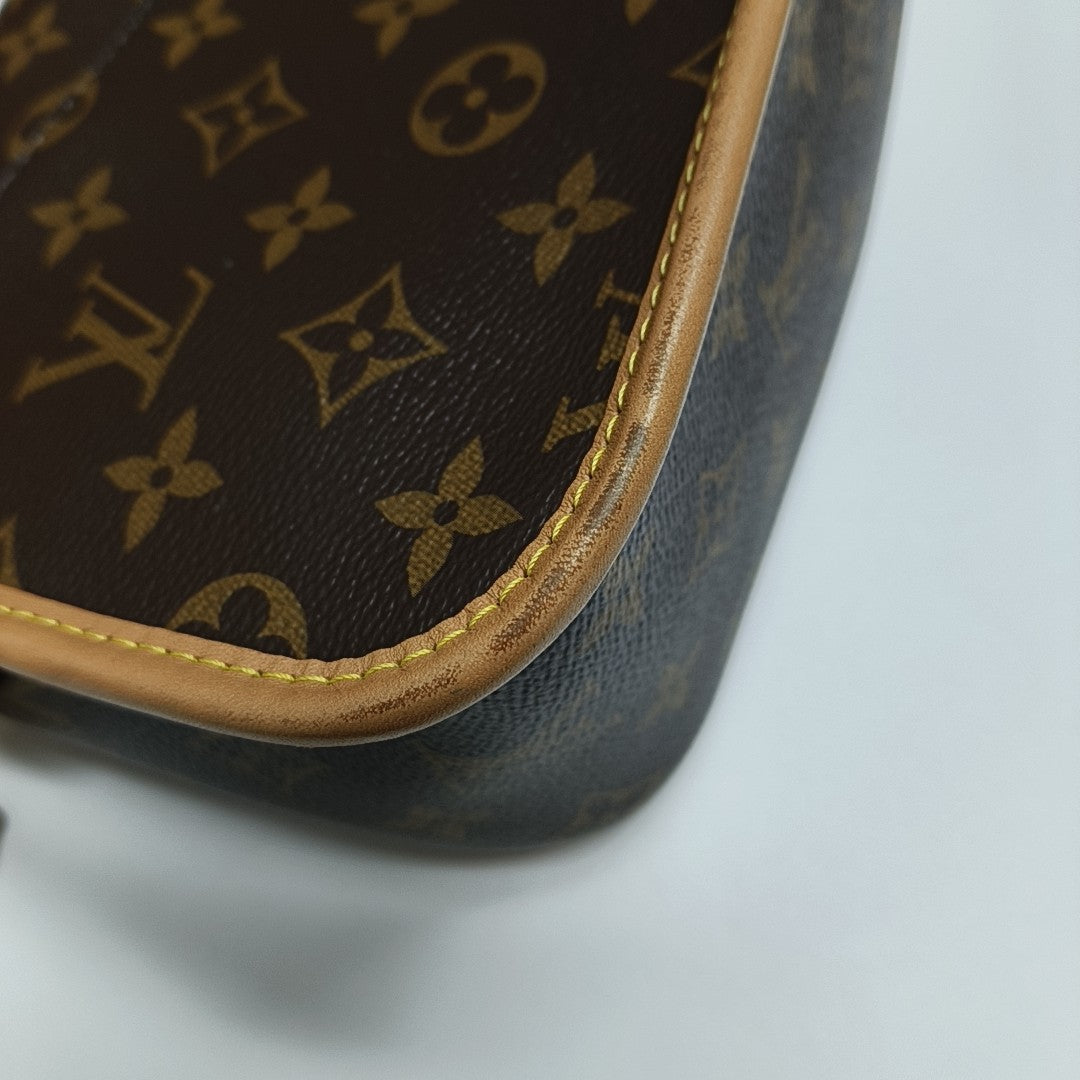 DIANE Monogram Coated Canvas Brown