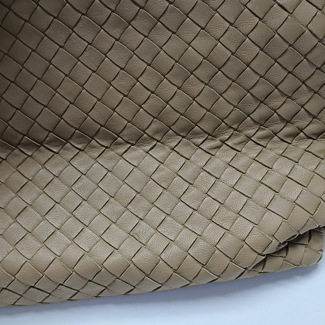 Lambskin Top Handle Bag Beige