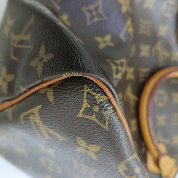 SPEEDY 30 Monogram Coated Canvas Brown