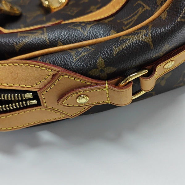 STRESA Monogram Coated Canvas Brown