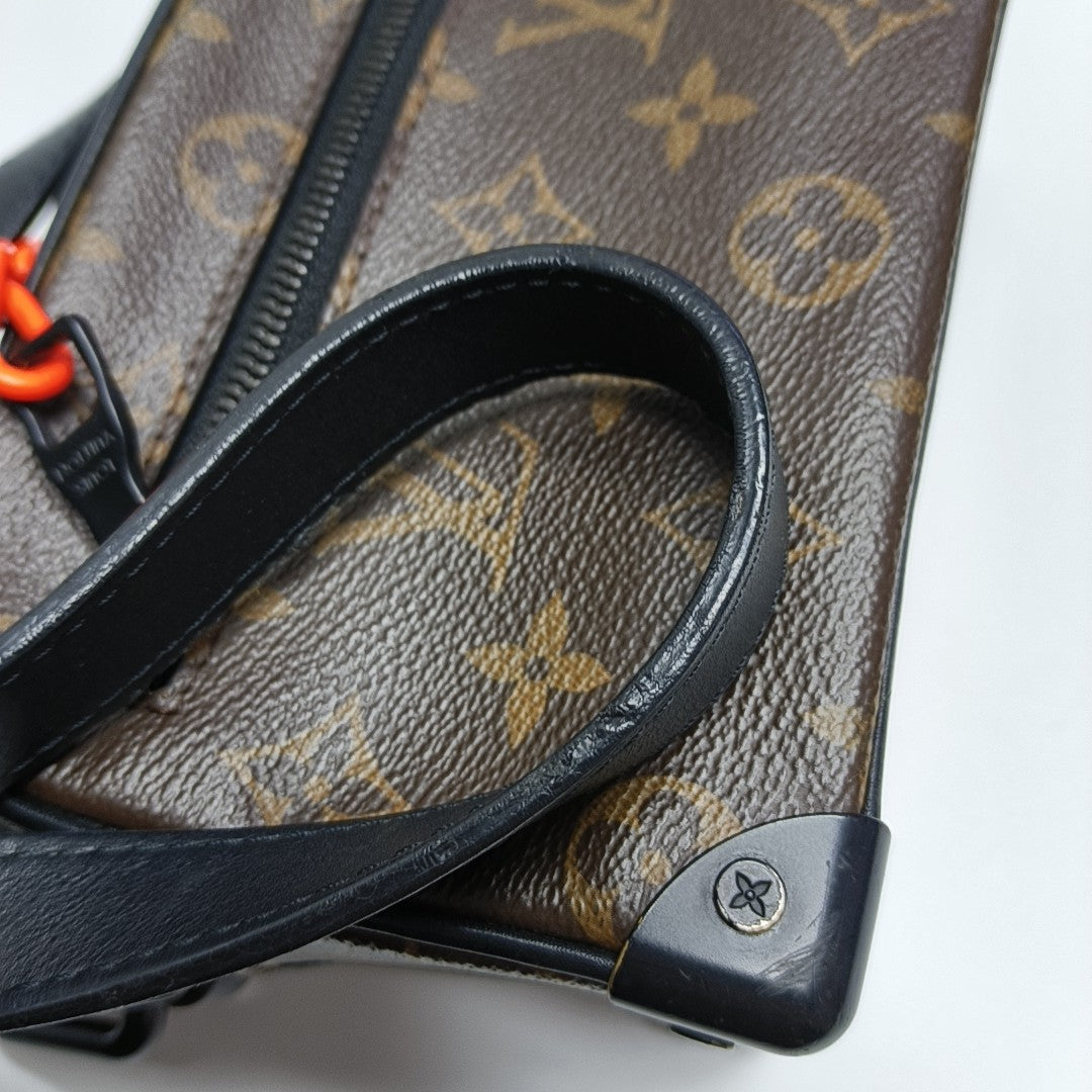 SOFT TRUNK Mini Monogram Coated Canvas Brown