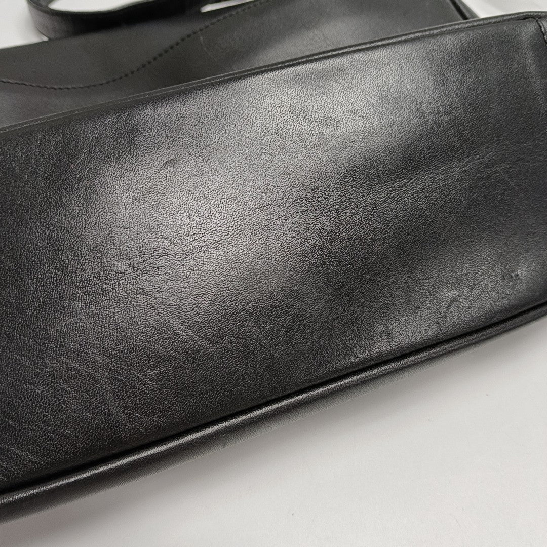 Calfskin Shoulder Bag Black