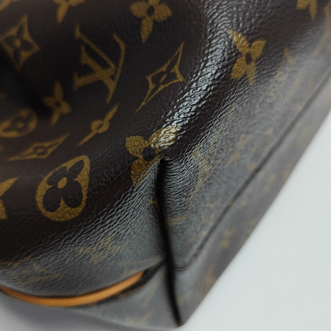 TURENNE MM Monogram Coated Canvas Brown