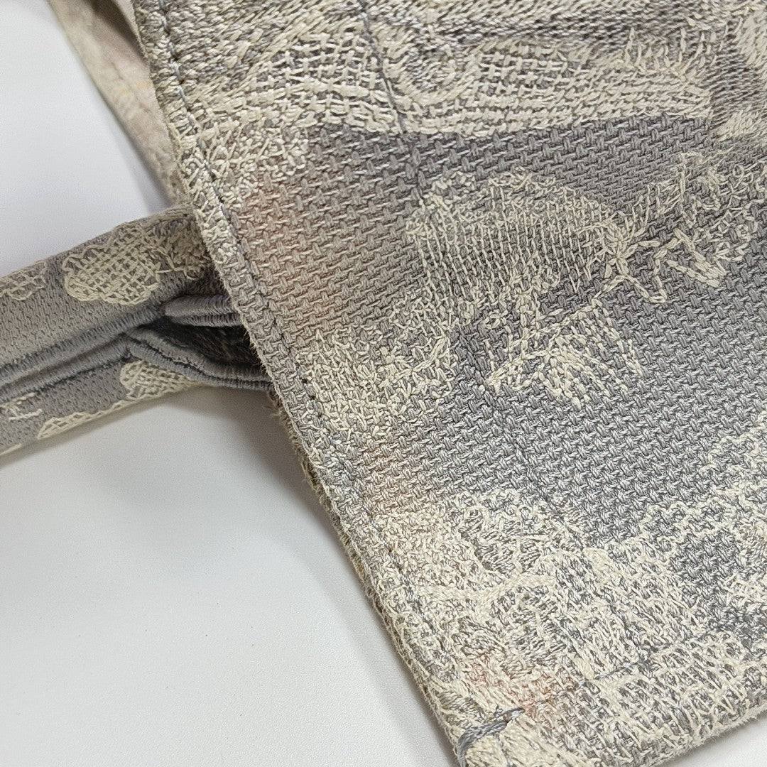 Book Tote Medium Fabric Gray