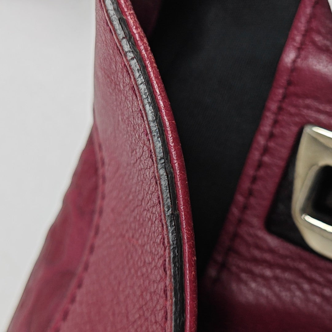 Calfskin Tote Bag Red