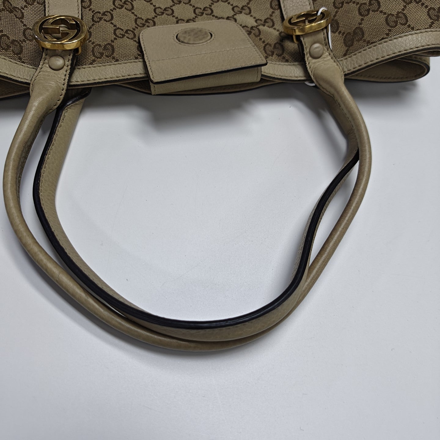 Monogram Canvas Tote Bag Brown