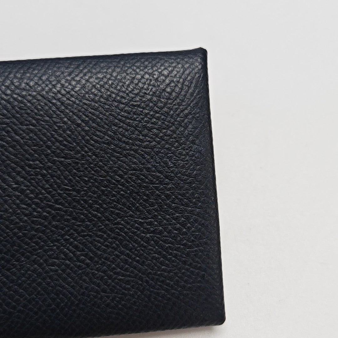 Calvi Epsom Blue Card Holder