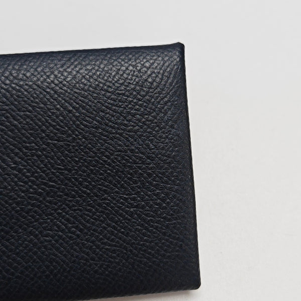 Calvi Epsom Blue Card Holder