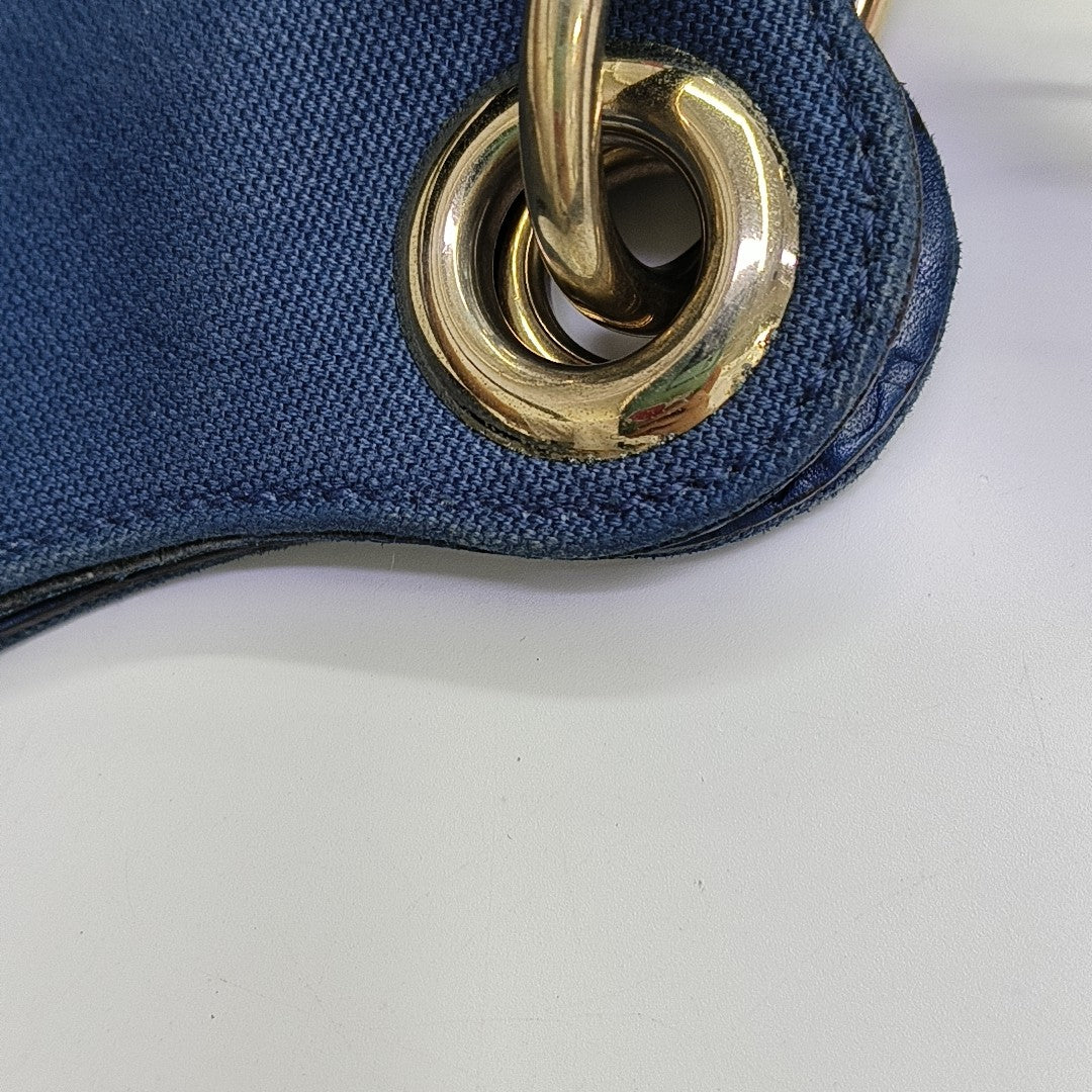 Canvas Shoulder Bag Blue