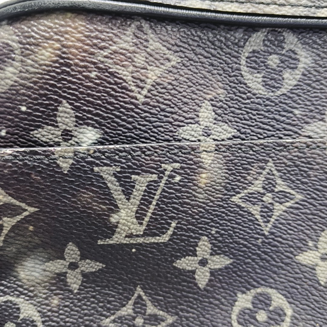 ALPHA Monogram Coated Canvas Gray