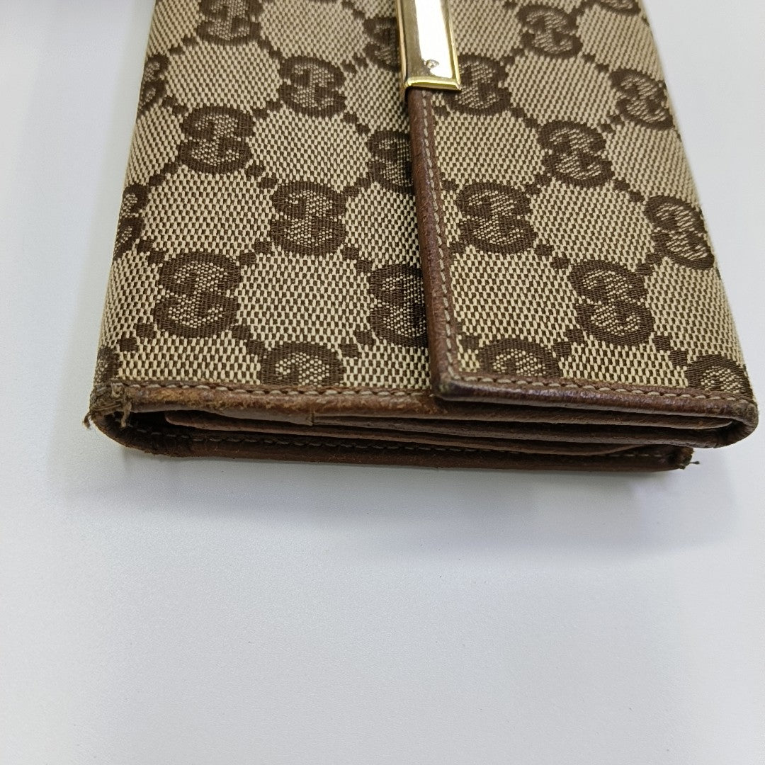 Monogram Canvas Wallet Beige