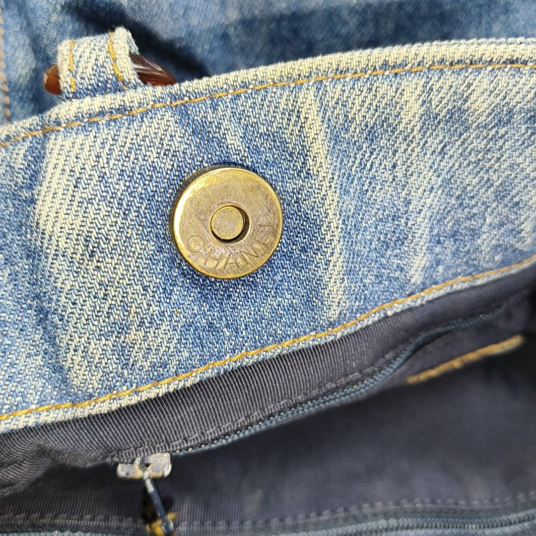 Denim Tote Bag Blue