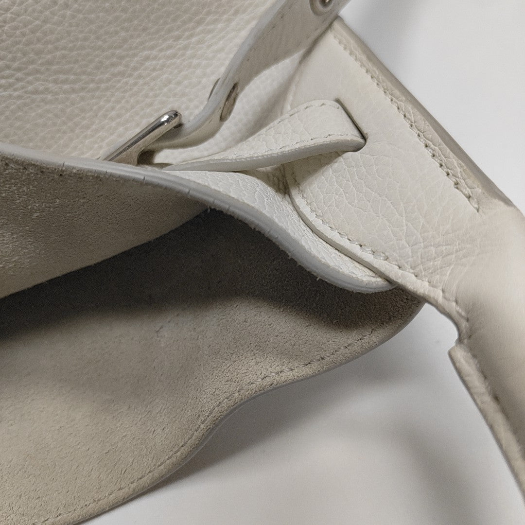 BIG BAG Nano Calfskin White
