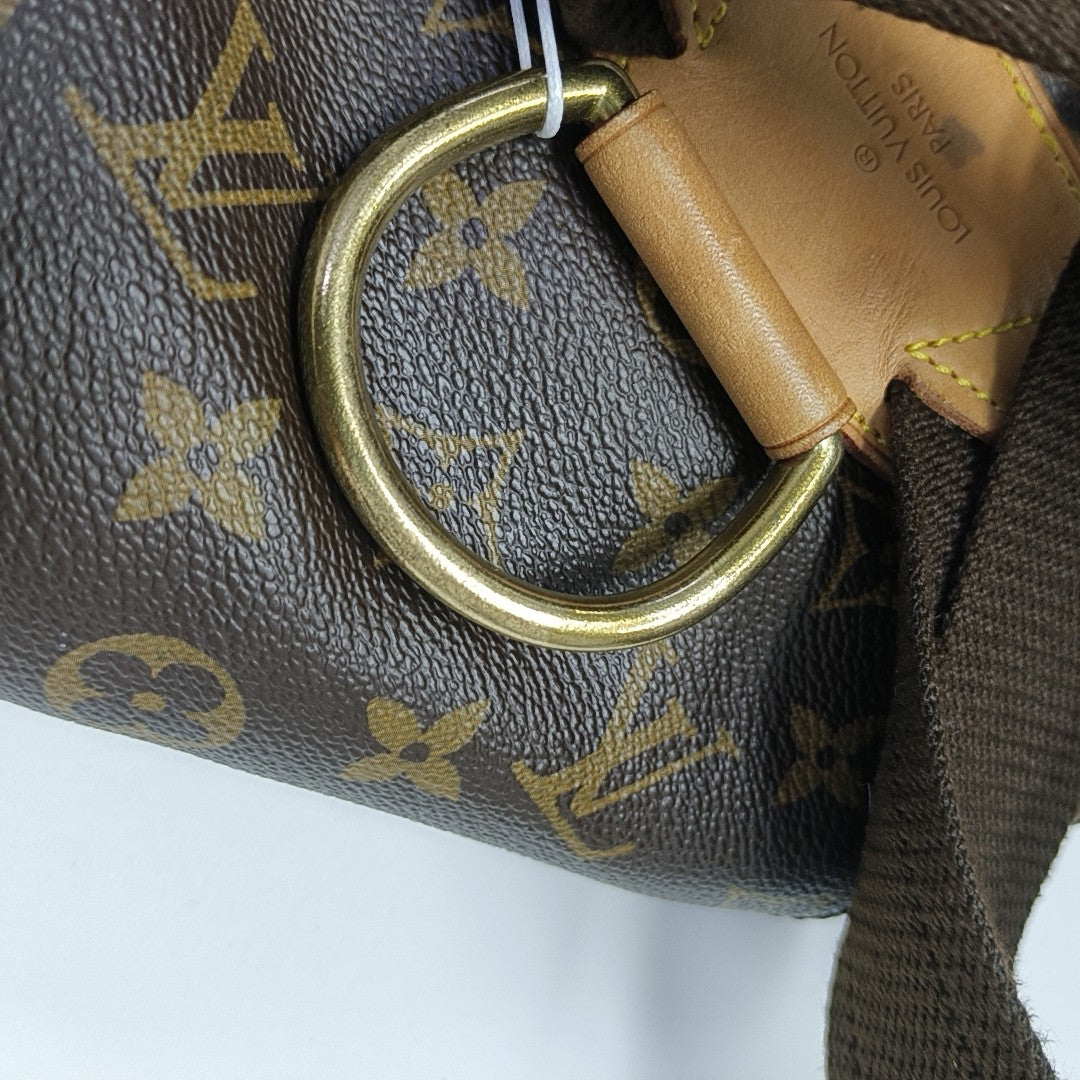 MONTSOURIS GM Monogram Coated Canvas Brown