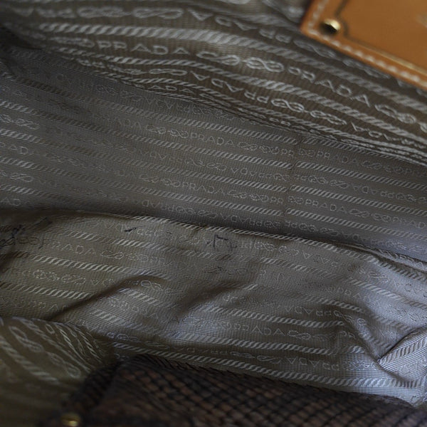 Python Tote Bag Brown