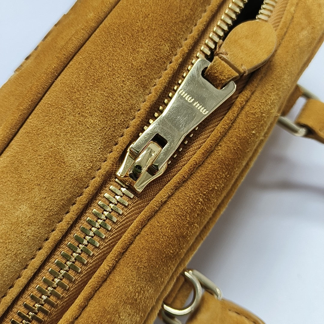 Arcadie Small Suede Yellow