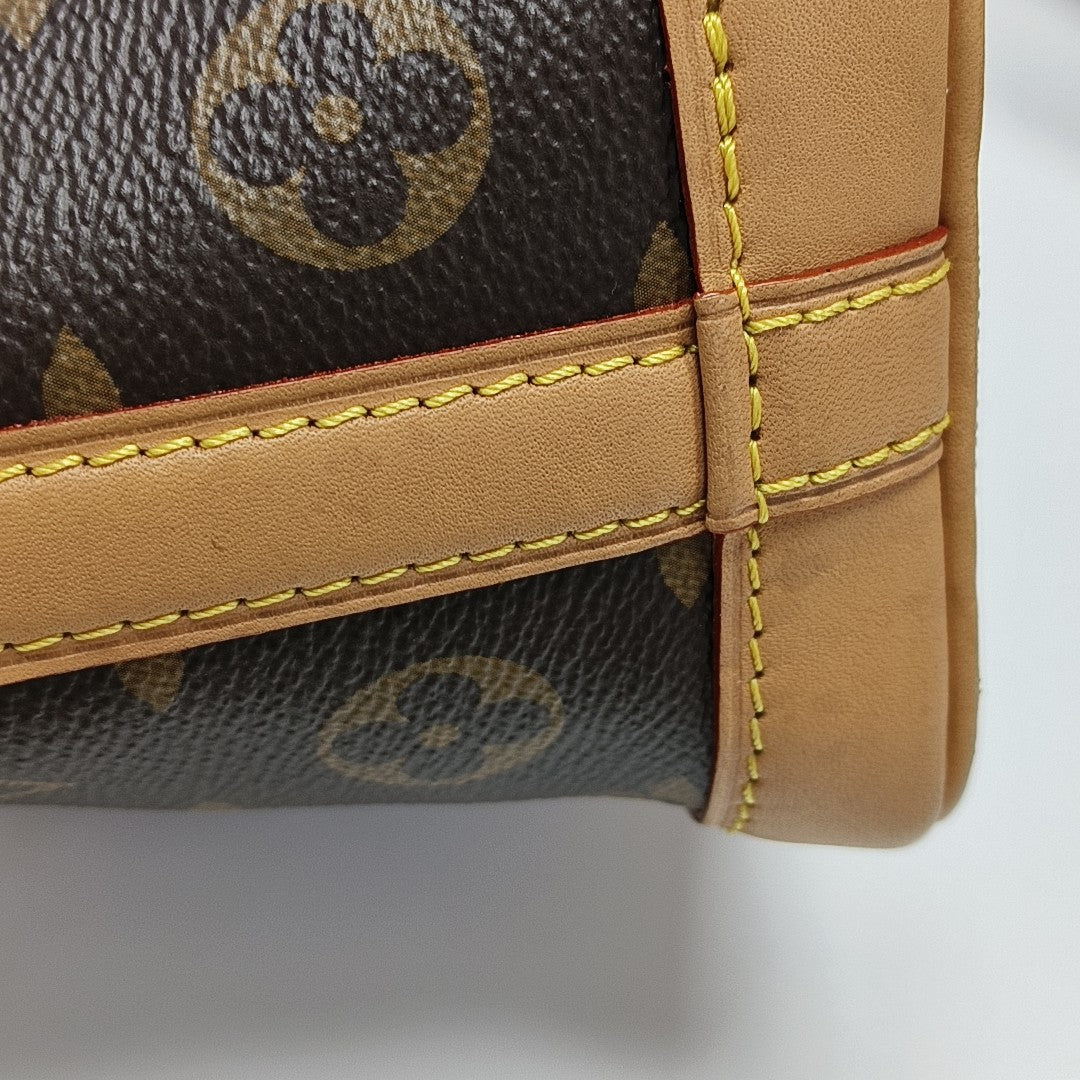 NOÉ Nano Monogram Coated Canvas Brown