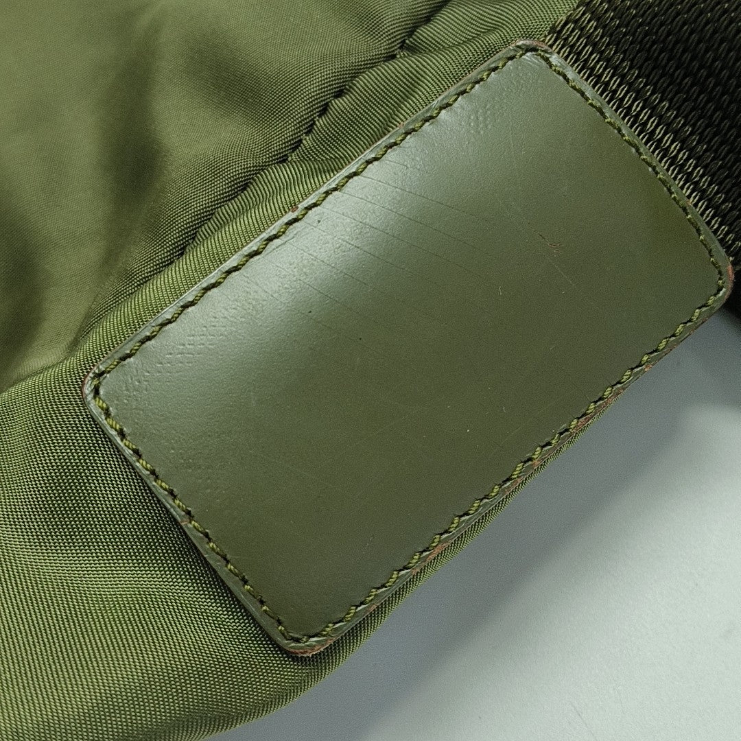 Nylon Shoulder Bag Green
