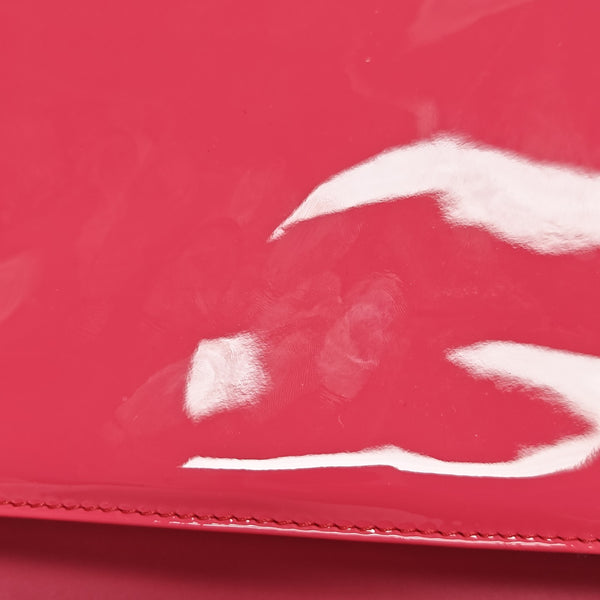 BOY CHANEL Maxi Quilted Patent Leather Red