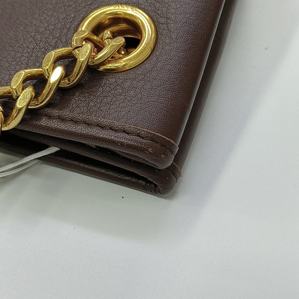 Calfskin Shoulder Bag Brown
