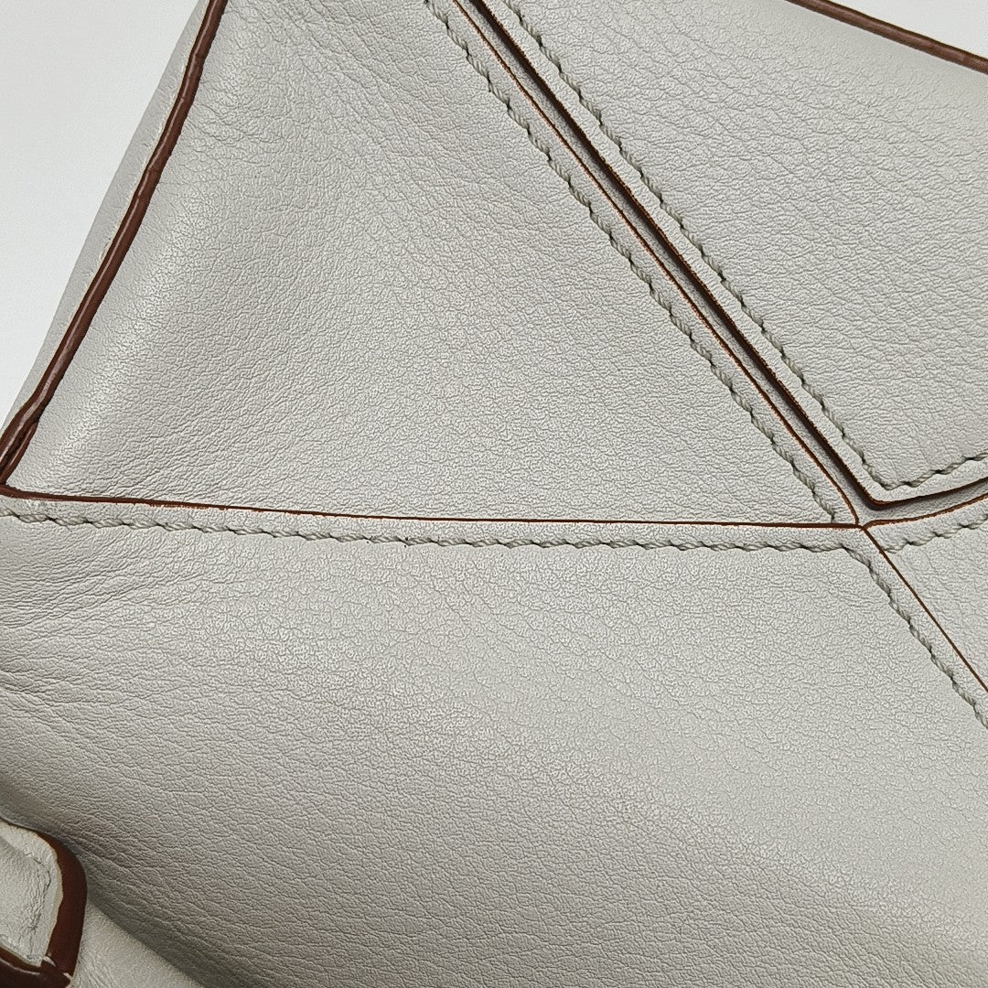 Puzzle Calfskin White