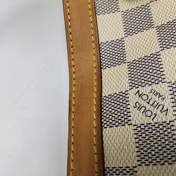 HAMPSTEAD MM Damier Azur Coated Canvas White