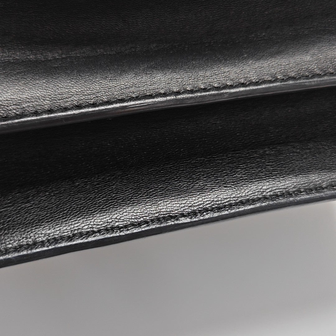 Calfskin Shoulder Bag Black