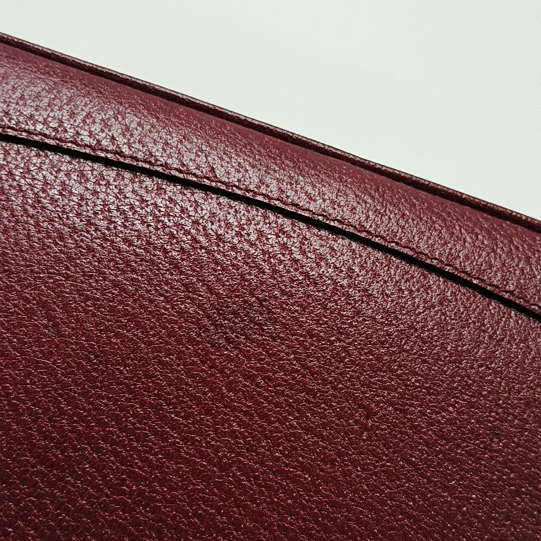 Calfskin Top Handle Bag Red
