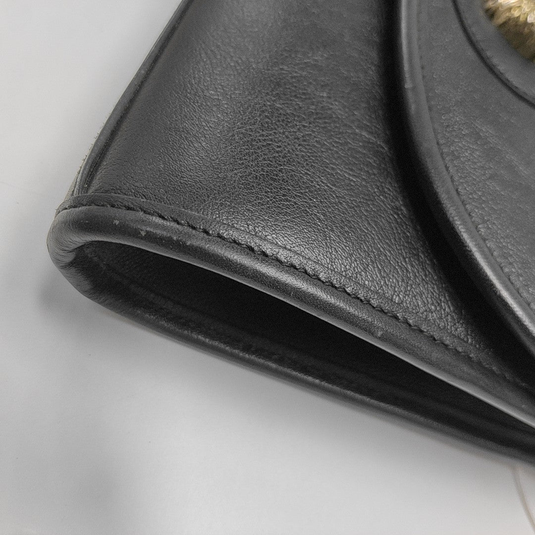 Rajah Small Calfskin Black