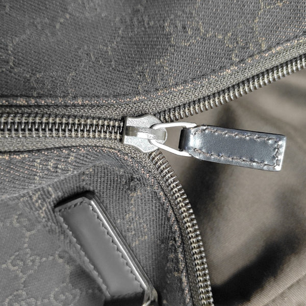 Monogram Canvas Shoulder Bag Black