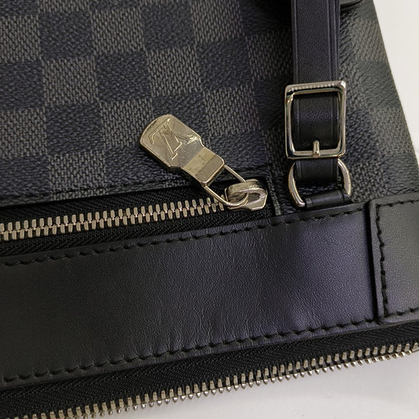 MICK Damier Graphite Coated Canvas Gray