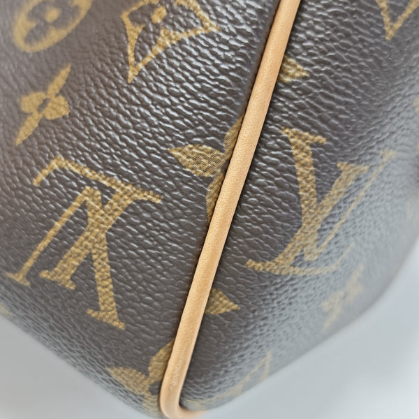 SPEEDY 20 Monogram Coated Canvas Brown