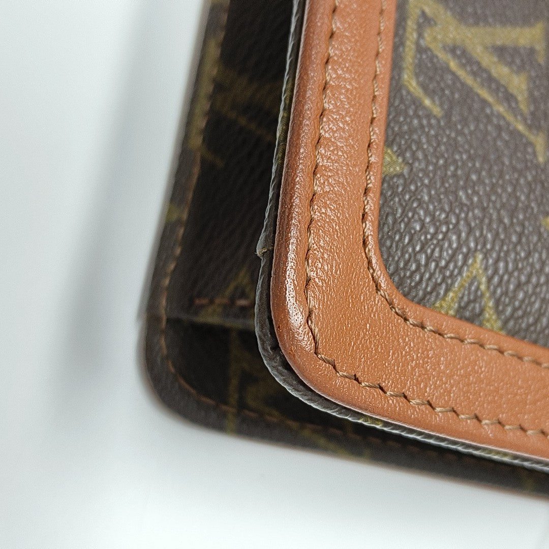 DAME Monogram Coated Canvas Brown
