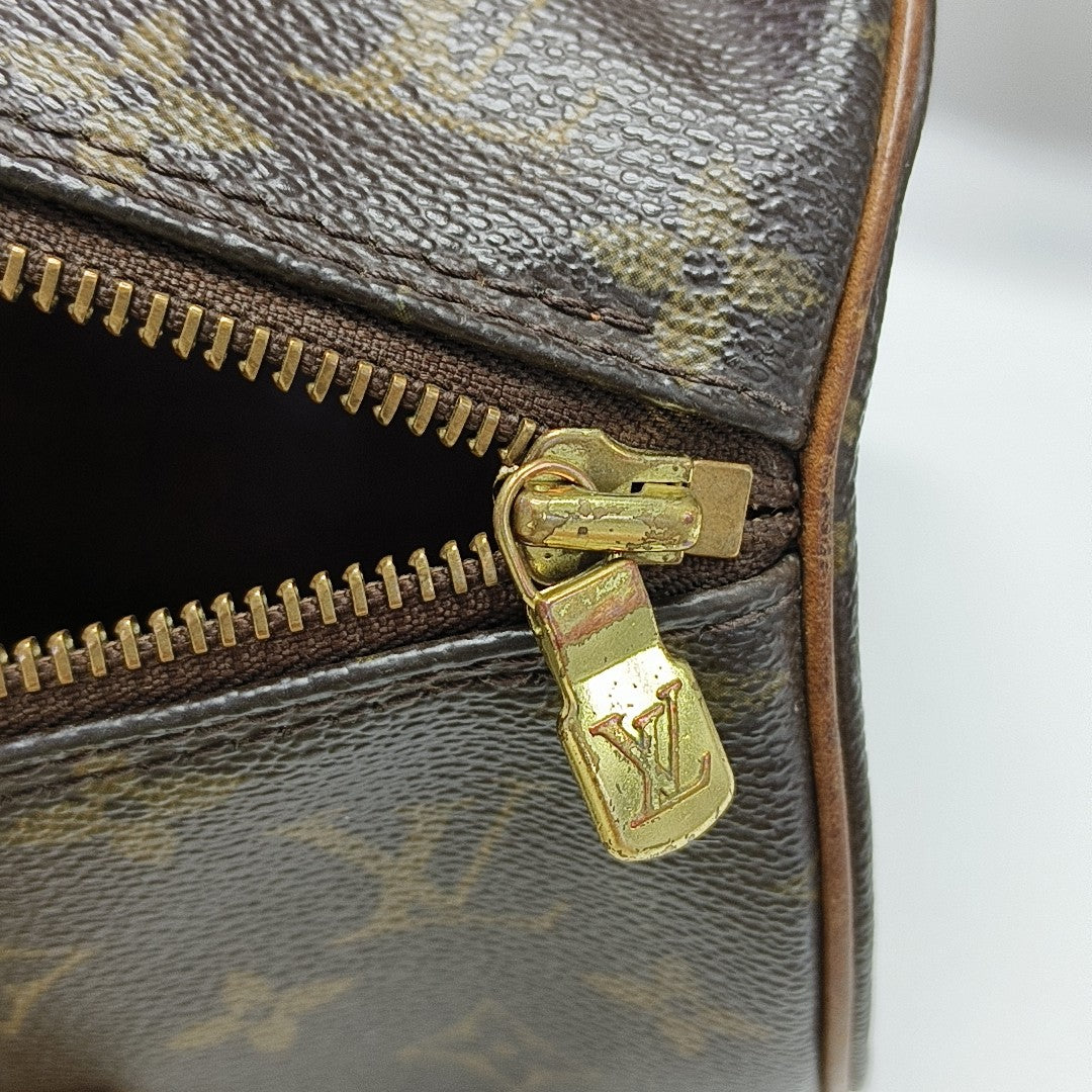 PAPILLON 30 Monogram Coated Canvas Brown