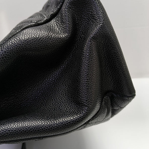 CHANEL GST Extra Large Quilted Grained Calfskin Black