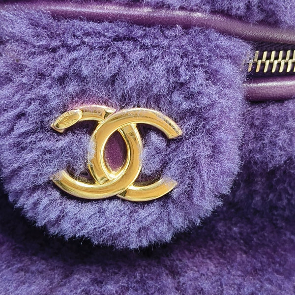 Fabric Shoulder Bag Purple