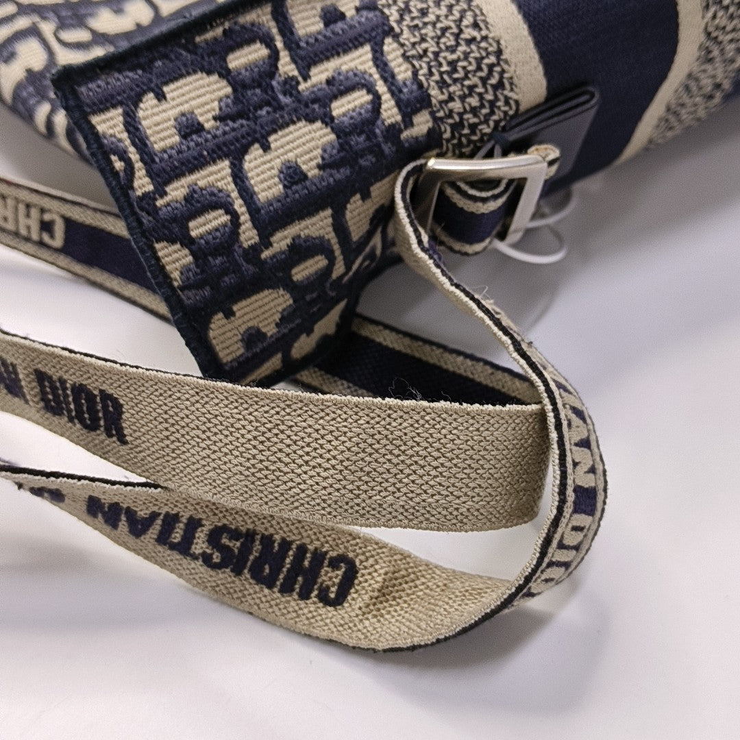 Diorcamp Large Oblique Canvas Blue