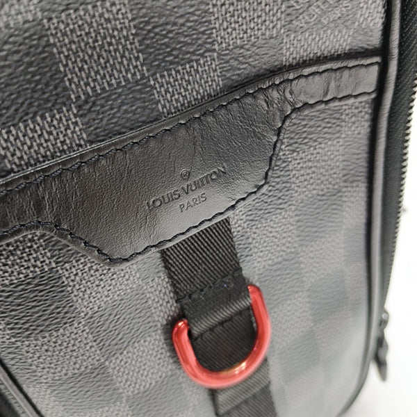UTILITY Damier Graphite Coated Canvas Gray