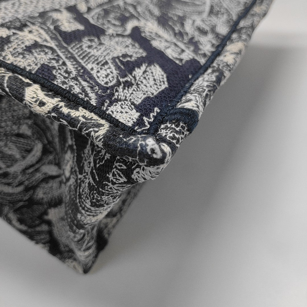 Book Tote Medium Fabric Blue