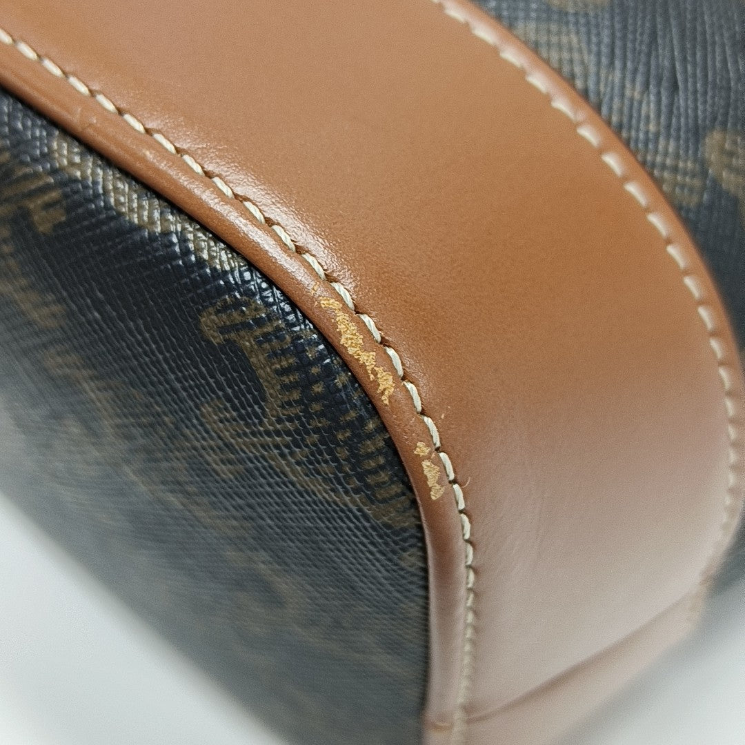 TRIOMPHE CANVAS Small Coated Canvas Brown