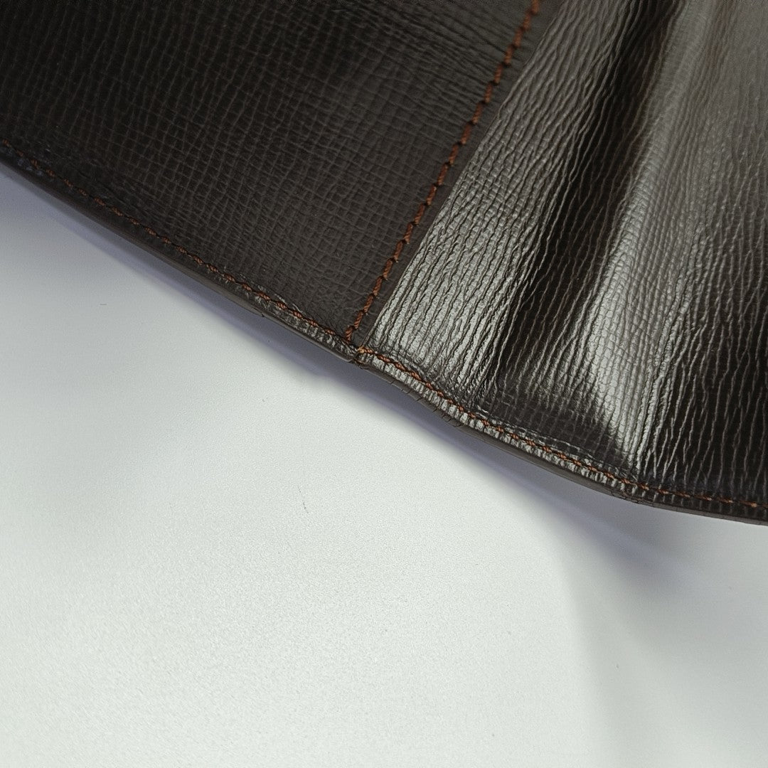 Calfskin Top Handle Bag Brown