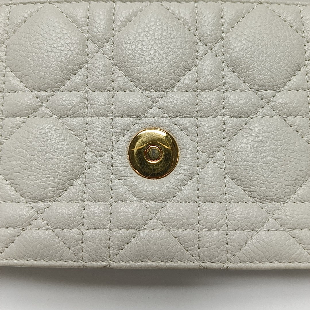 Cannage Calfskin Belt Bag White