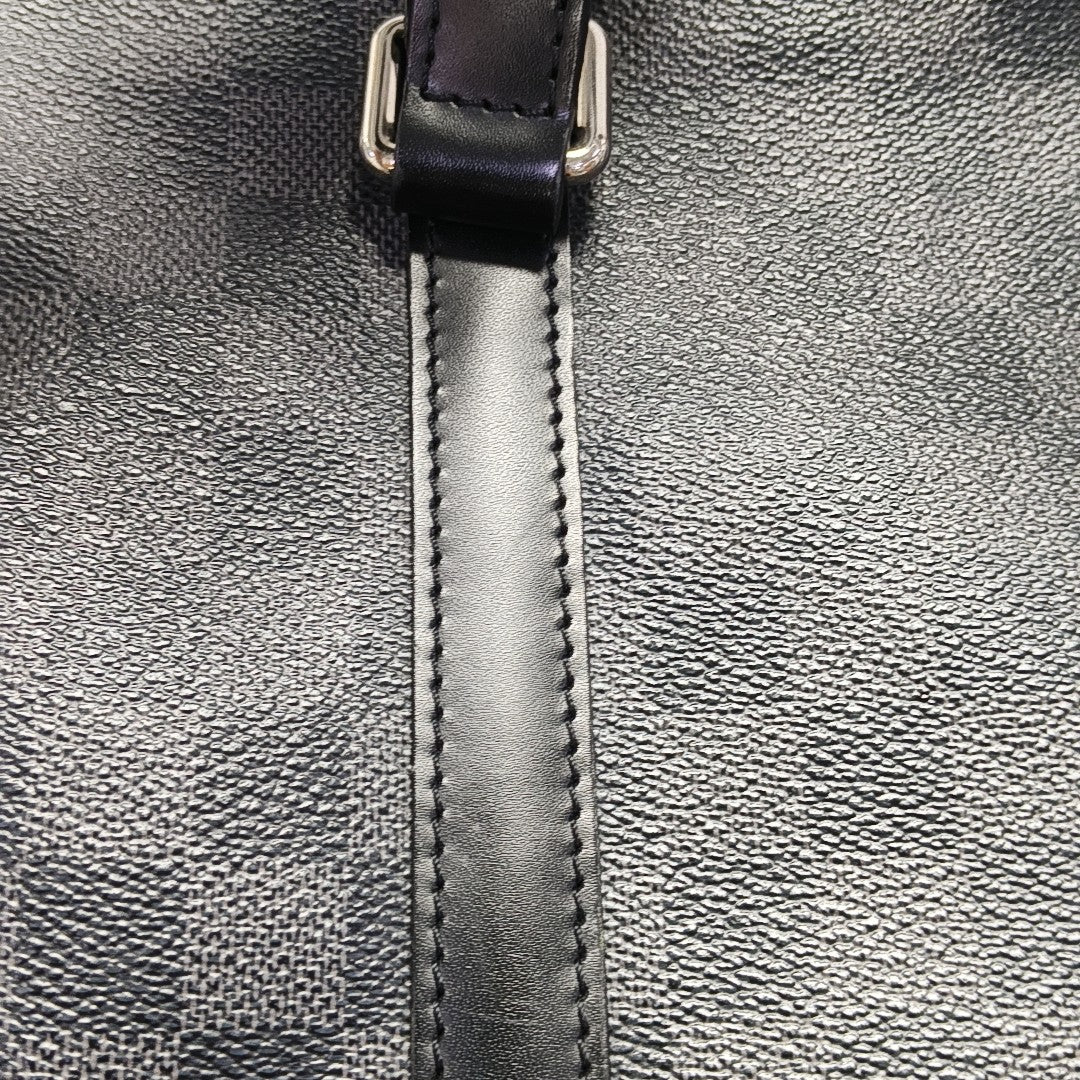 TADAO MM Damier Graphite Coated Canvas Gray